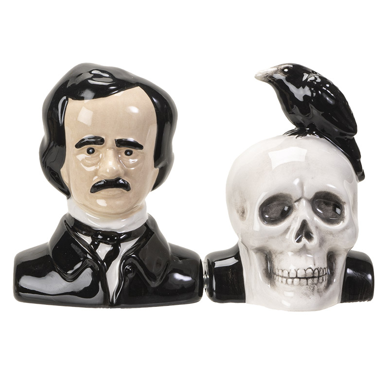 Edgar Allan Poe Salt & Pepper Shaker - Click Image to Close