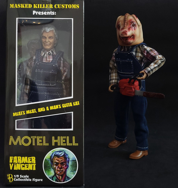 Motel Hell Farmer Vincent 8 Inch Retro Style Figure LIMITED EDITION - Click Image to Close