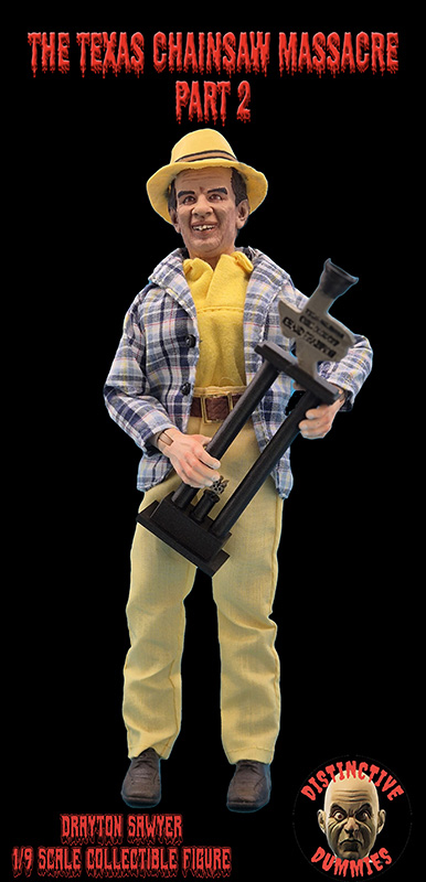 Texas Chainsaw Massacre 2 Drayton Sawyer Trophy Cook 8" Retro Style Figure - Click Image to Close