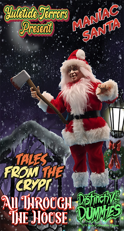 Tales from the Crypt Maniac Santa 8" Retro Style Figure - Click Image to Close
