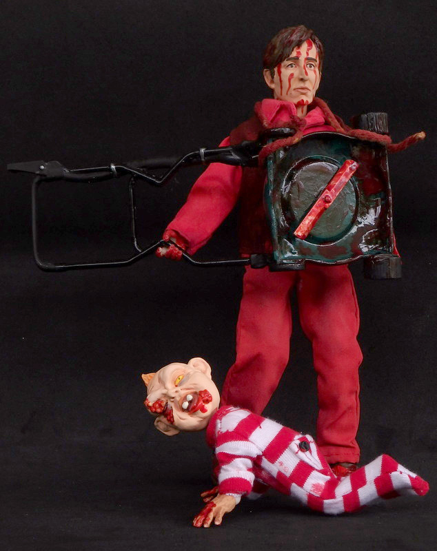 BrainDead Dead Alive Lionel & Selwyn Bloody Version 8" Retro Style Figure Set - Click Image to Close