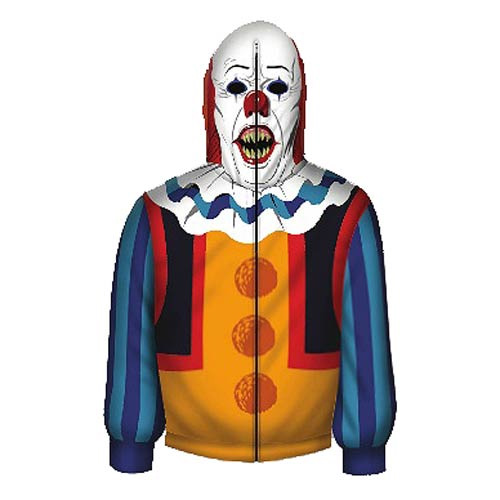 It Pennywise The Clown Zip-Up Hoodie Stephen King STANDARD It Pennywise The Clown Zip-Up Hoodie Stephen King STANDARD