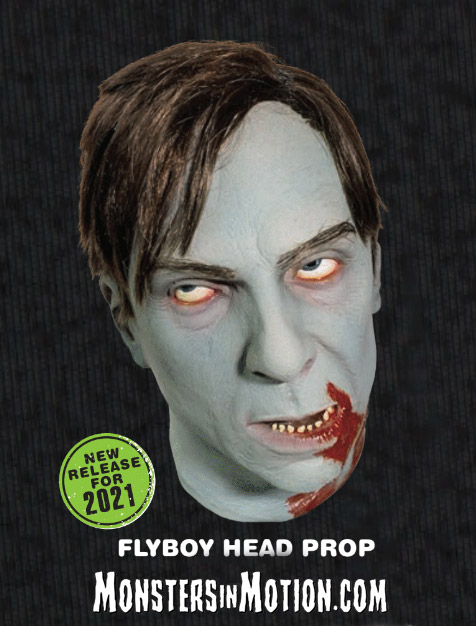 Dawn of the Dead Flyboy Zombie Head Prop Replica George Romero SPECIAL ORDER - Click Image to Close