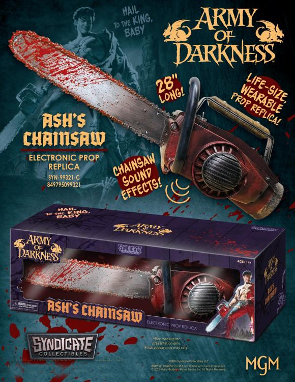 Army of Darkness Ash's Chainsaw Electronic Prop Replica - Click Image to Close