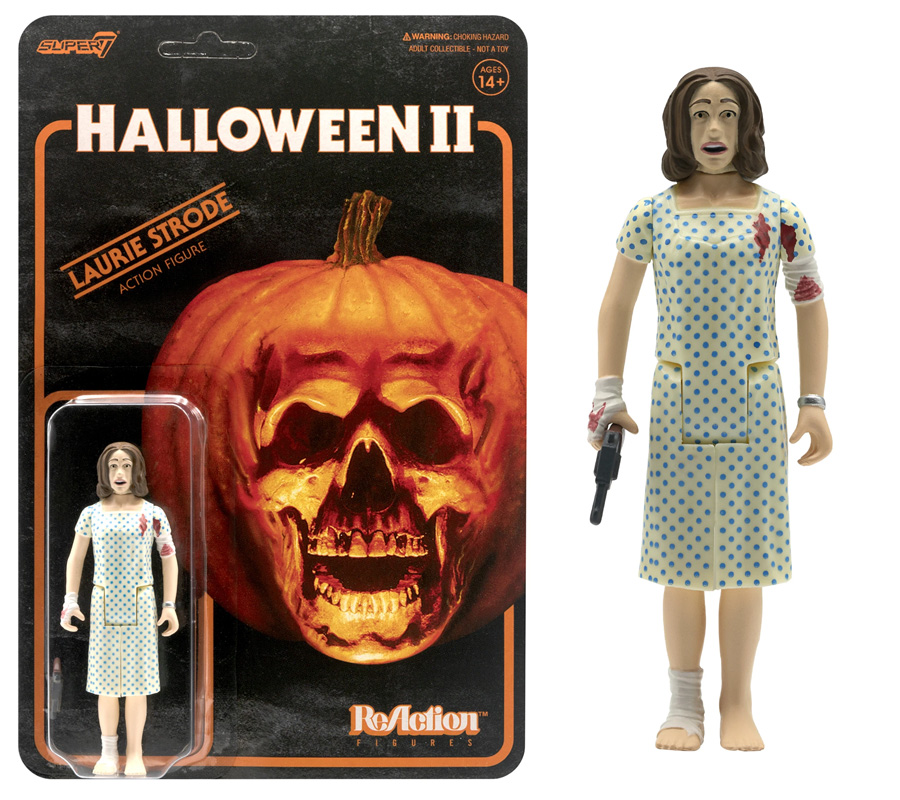 Halloween II Laurie Strode 3.75" ReAction Figure - Click Image to Close