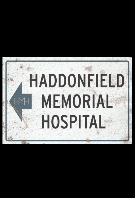 Halloween II Haddonfield Memorial Hospital Metal Sign - Click Image to Close