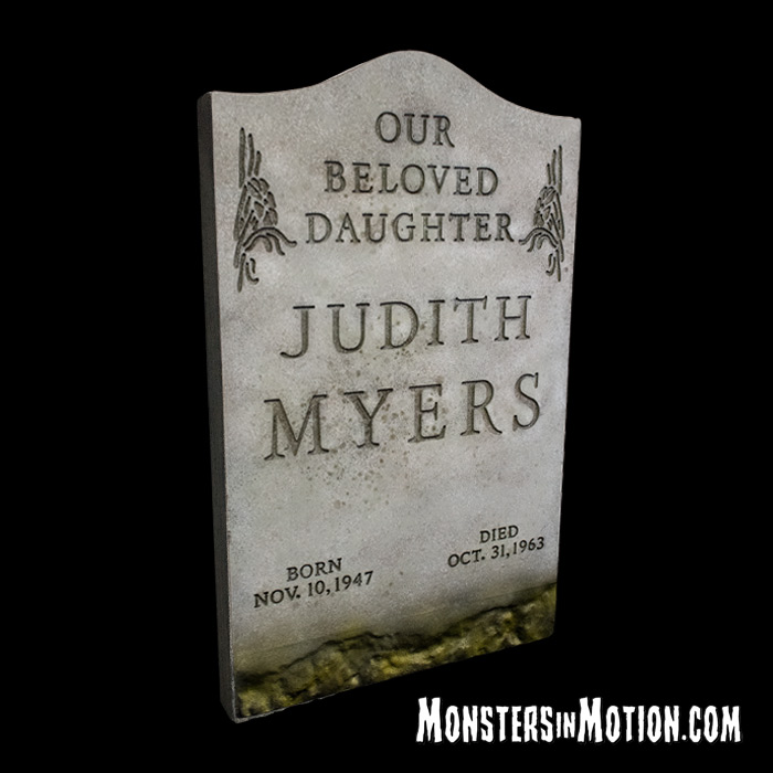 Halloween 1978 Judith Myers Tombstone Prop Replica SPECIAL ORDER Halloween  1978 Judith Myers Tombstone Prop Replica [06HTT43] - $169.99 : Monsters in  Motion, Movie, TV Collectibles, Model Hobby Kits, Action Figures, Monsters  in Motion