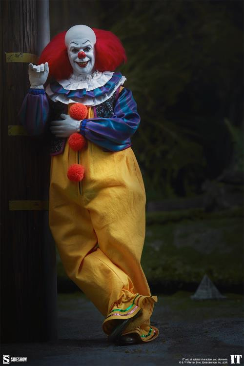 It 1990 Pennywise 1/6 Scale Figure by Sideshow Stephen King Tim Curry - Click Image to Close