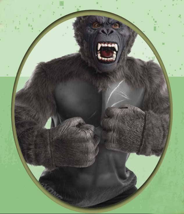 Kong Skull Island King Kong Adult Foam Hands - Click Image to Close