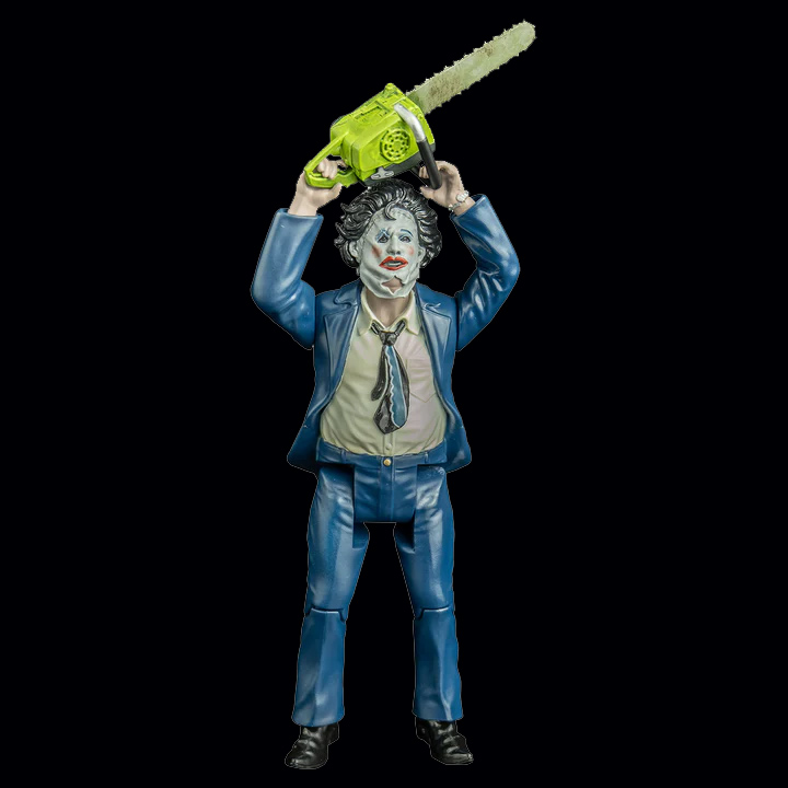 Texas Chainsaw Massacre (1974) COMPLETE Dinner Scene Playset! (Includes Grandpa, Sally, Cook, Hitchhiker and Pretty Leatherface Figures) - Click Image to Close