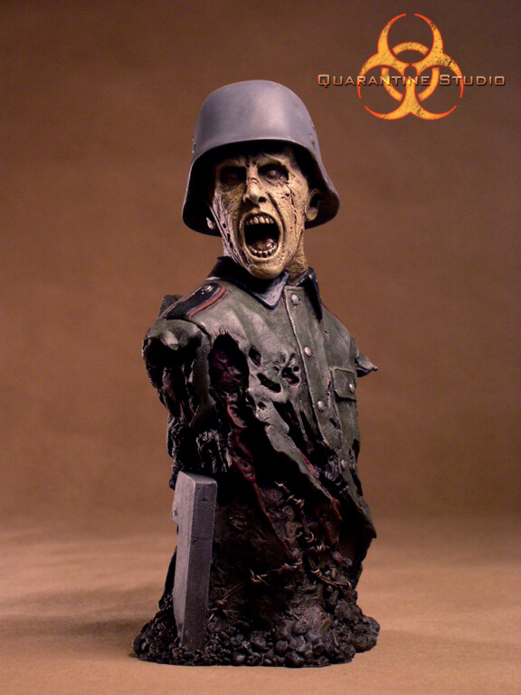 Return of The Reich - Herr Burkhart Zombie Unpainted Resin Model Kit - Click Image to Close