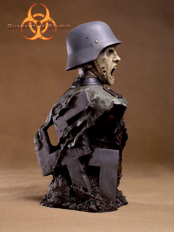 Return of The Reich - Herr Burkhart Zombie Unpainted Resin Model Kit - Click Image to Close