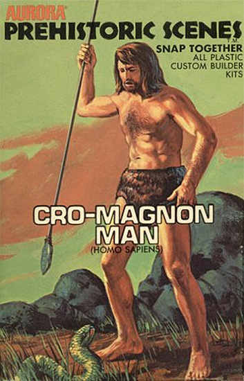 Cro-Magnon Man Aurora Prehistoric Scenes 1/13 Scale Model Kit Re-Issue - Click Image to Close