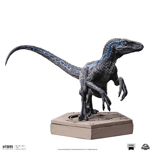 Jurassic World Velociraptor Blue Version B Icons Statue - Click Image to Close