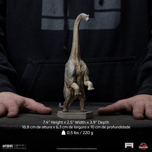 Jurassic Park Brachiosaurus Icons Statue by Iron Studios - Click Image to Close