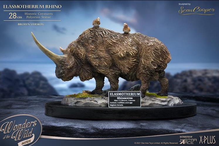 Wonders of the Wild Elasmotherium Rhino Brown Version Statue by Star Ace - Click Image to Close