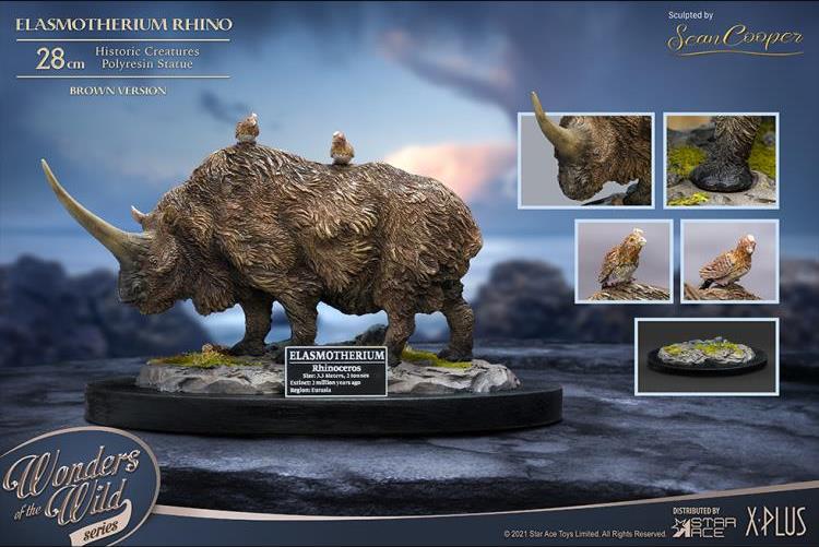 Wonders of the Wild Elasmotherium Rhino Brown Version Statue by Star Ace - Click Image to Close