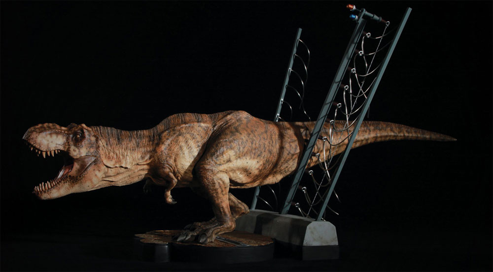 t rex breakout statue