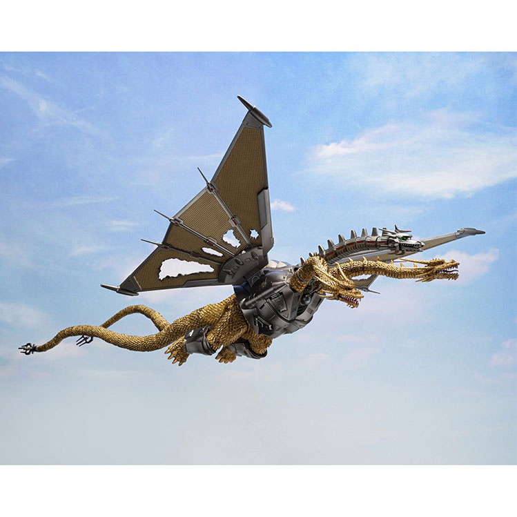 Godzilla vs. King Ghidorah Mecha King Ghidorah Shinjuku Decisive Battle Special Set S.H.MonsterArts Action Figure - Click Image to Close