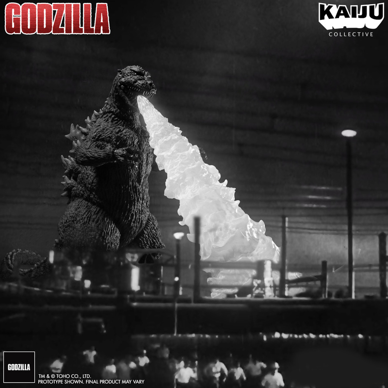 Godzilla 1954 Black & White Edition Kaiju Collective Figure - Click Image to Close