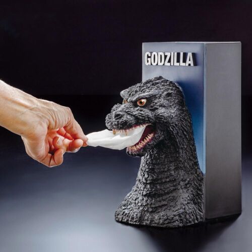 Godzilla 1984 Tissue Box Case Polystone Statue Limited Edition Dispenser - Click Image to Close