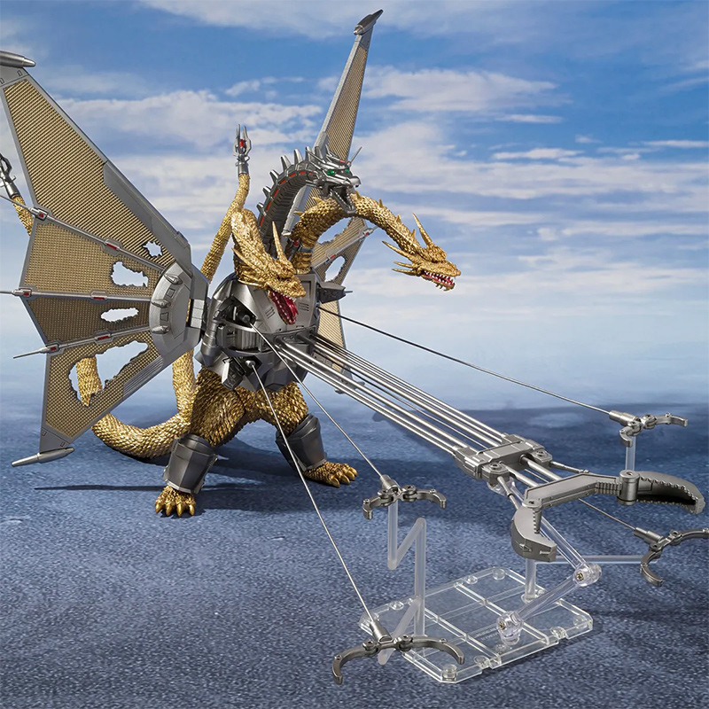 Godzilla vs. King Ghidorah 1991 S.H.MonsterArts Mecha King Ghidorah Figure - Click Image to Close