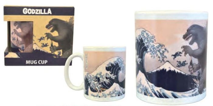 Godzilla Mug Thirty-Six Views of Mount Fuji & Giant Monster - Click Image to Close