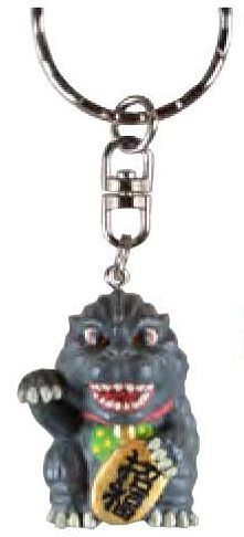 Godzilla Keychain Godzi-mameki Good Luck Godzilla - Click Image to Close