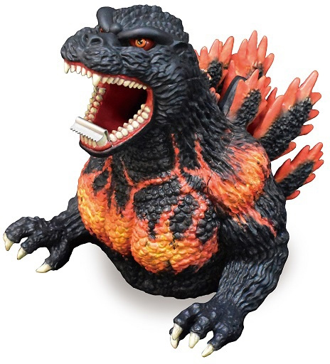 Godzilla Burning Godzilla Tape Dispenser for Home or Office - Click Image to Close