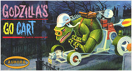 Godzilla's Go Cart Aurora Classic Model Kit Re-Issue by Polar Lights - Click Image to Close