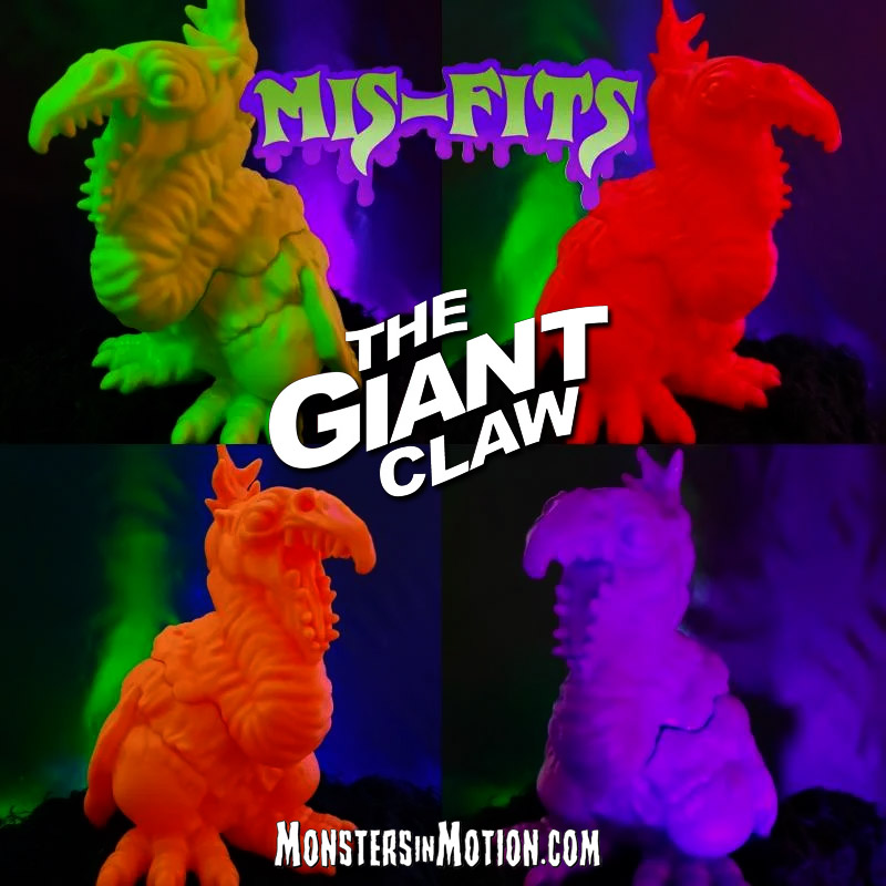 Giant Claw 1957 Mis-Fits 4" Vinyl Figure by Hop Toys - Click Image to Close