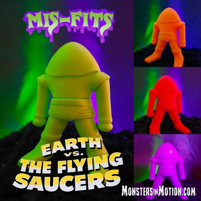 Earth Vs. The Flying Saucers Mis-Fits 4" Vinyl Figure - Click Image to Close