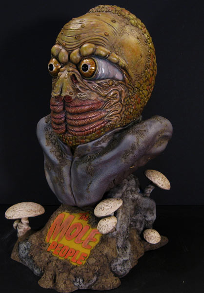 Mole People Mole Man 18 Inch 1/2 Scale Big Head Bust Model Kit - Click Image to Close