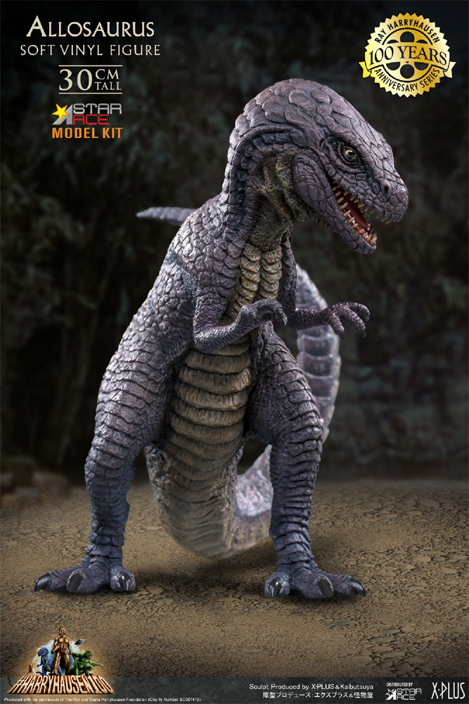 One Million Years B.C. Allosaurus 12" Vinyl Model Kit by Star Ace - Click Image to Close