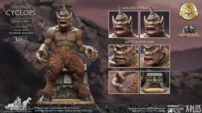 7th Voyage Of Sinbad 2 - Horned Cyclops (Deluxe Version) 12 inch Vinyl Figure by X-Plus - Click Image to Close