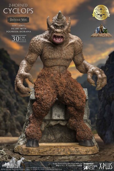 7th Voyage Of Sinbad 2 - Horned Cyclops (Deluxe Version) 12 inch Vinyl Figure by X-Plus - Click Image to Close