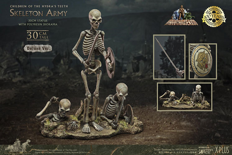 Jason And The Argonauts Skeleton Army Statue DELUXE Limited Edition Ray Harryhausen - Click Image to Close