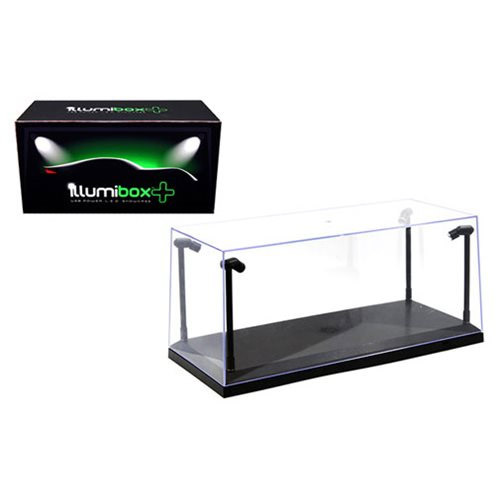 IllumiBox Plus 14-Inch L.E.D. Light Crystal Clear Black Display Showcase - Click Image to Close