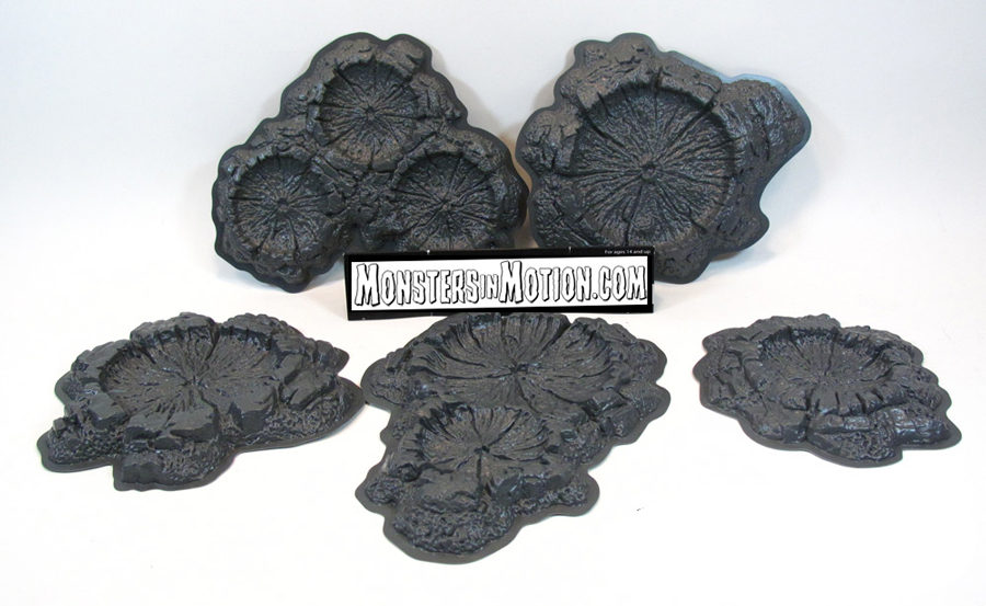 Crater Base Set for Dioramas (Unpainted) 5 Pieces - Click Image to Close