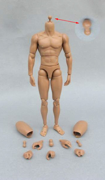 Muscular 1/6 Scale Pose-able Action Figure Body - Click Image to Close