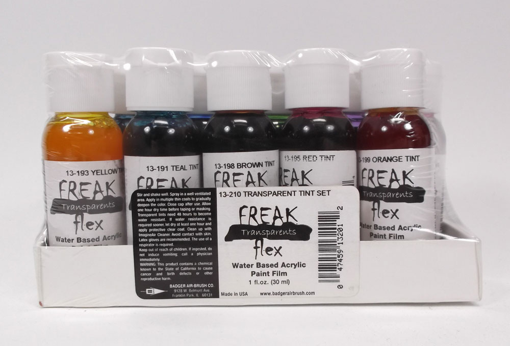 Freak Flex Paint Transparent Tint Set of 10 Colors - Click Image to Close