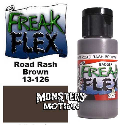 Freak Flex Road Rash Brown Paint 1 Ounce Flip Top Bottle - Click Image to Close