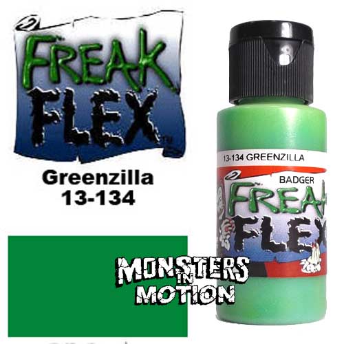 Freak Flex Greenzilla Paint 1 Ounce Flip Top Bottle - Click Image to Close
