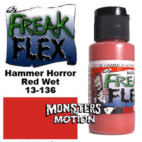 Freak Flex Hammer Horror Red Wet Paint 1 Ounce Flip Top Bottle - Click Image to Close