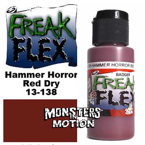 Freak Flex Hammer Horror Red Dry Paint 1 Ounce Flip Top Bottle - Click Image to Close