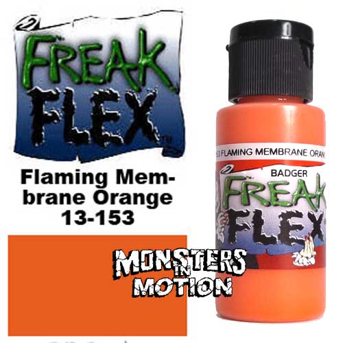Freak Flex Flaming Membrane Orange Paint 1 Ounce Flip Top Bottle - Click Image to Close