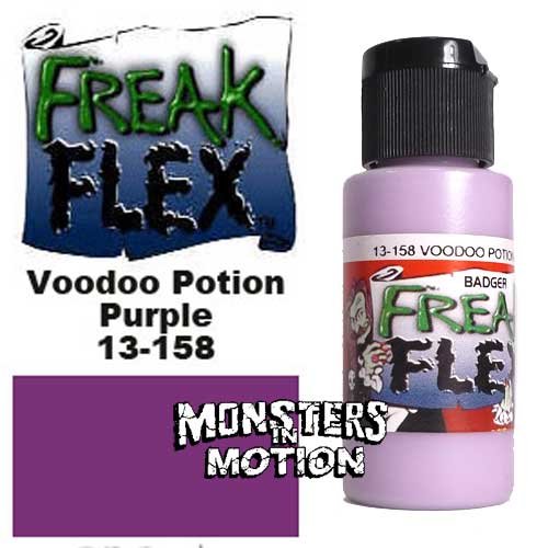 Freak Flex Voodoo Potion Purple Paint 1 Ounce Flip Top Bottle - Click Image to Close