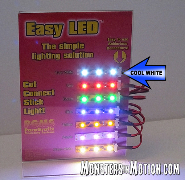 Easy LED Lights 24 Inches (60cm) 36 Lights in COOL WHITE - Click Image to Close