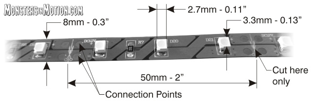 Easy LED Lights 24 Inches (60cm) 36 Lights in RED - Click Image to Close