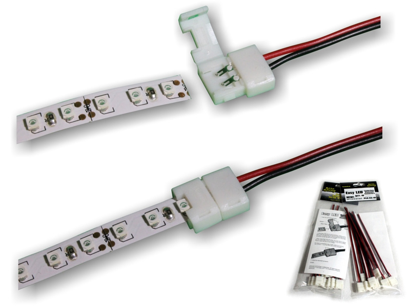 Easy LED Solderless Connector Clamshell Style 2-Pack - Click Image to Close